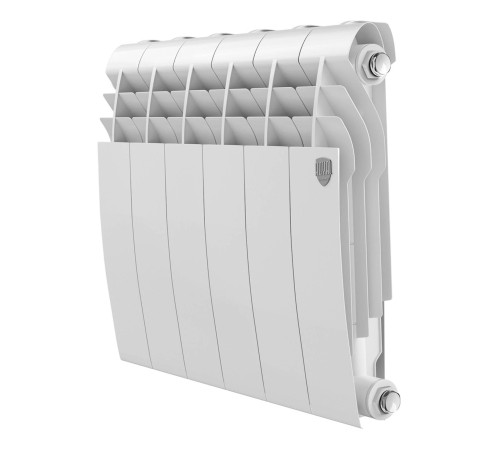 Радиатор биметаллический Royal Thermo BILINER 350 Bianco Traffico 6 секций боковое подключение RAL 9016 НС-1682240