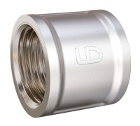 Муфта прямая LD DN20 3/4 ВР-ВР латунь никелированная 1558137