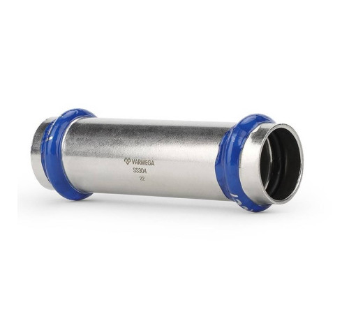 Муфта двухраструбная надвижная Varmega Inox Press 22 мм VMIP24-2222