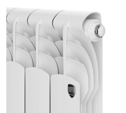 Радиатор биметаллический Royal Thermo Revolution B 350 12 секций боковое подключение 1682413