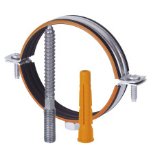 Хомут металлический Humalt RU-HT M10 156-166 мм 6 с гайкой, шпилькой и дюбелем НС-1630625