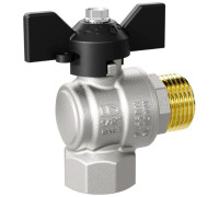 Кран шаровой латунный LD Pride 47.15.В-Н.У.Б Ду 15 Ру 40 угловой вн-нр бабочка 47.15.В-Н.У.Б