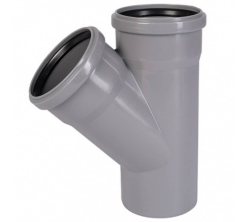 Тройник канализационный Ostendorf HTEA 50/50 мм 45° белый 112215