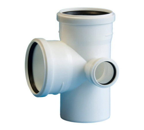 Крестовина двухплоскостная Политэк 110х110х50/87.5° для бесшумной канализации левая 1306777