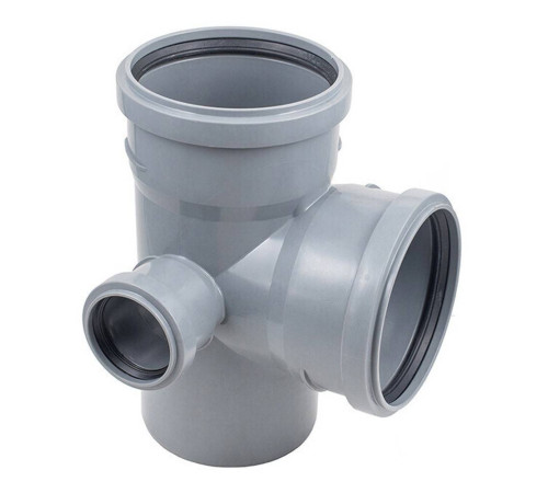 Крестовина двухплоскостная Политэк 110х110х50/87.5° для внутренней канализации левая 1306780