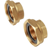 Комплект разъёмных соединений Giacomini 1x1 1/2 ВР латунь 2 шт R37KY005