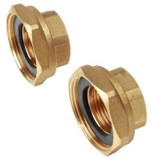 Комплект разъёмных соединений Giacomini 1x1 1/2 ВР латунь 2 шт R37KY005