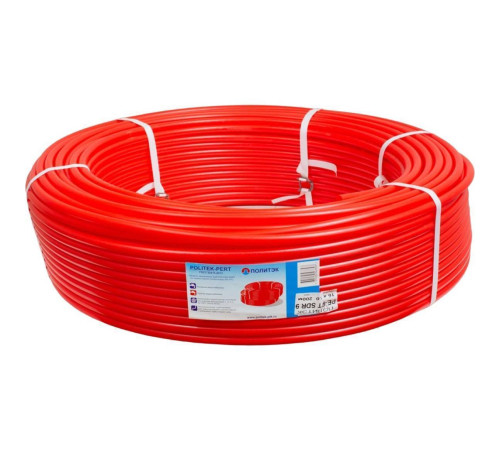 Труба PE-RT Политэк 16х2.0 мм красная бухта 200 м 2101620200