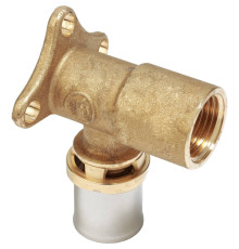 Угольник-пресс Giacomini латунь ВР 20x1/2 с кронштейном RM139Y037