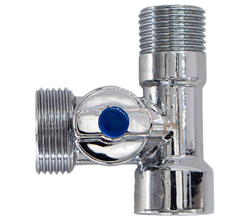 Кран шаровой для бытовых приборов CTM 1/2x3/4x1/2 г/ш/ш бабочка хром CA3H1234