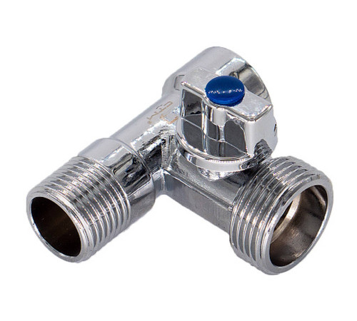 Кран шаровой для бытовых приборов CTM 1/2x3/4x1/2 г/ш/ш бабочка хром CA3H1234