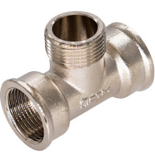 Тройник латунный никелированный CTM 1/2 ВР-НР-ВР НС-1229496