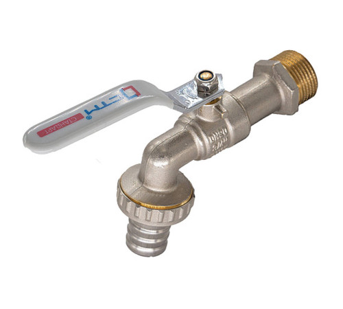 Кран шаровой CTM СТАНДАРТ 1/2 дюйма с накидной гайкой бабочка CWUNB012