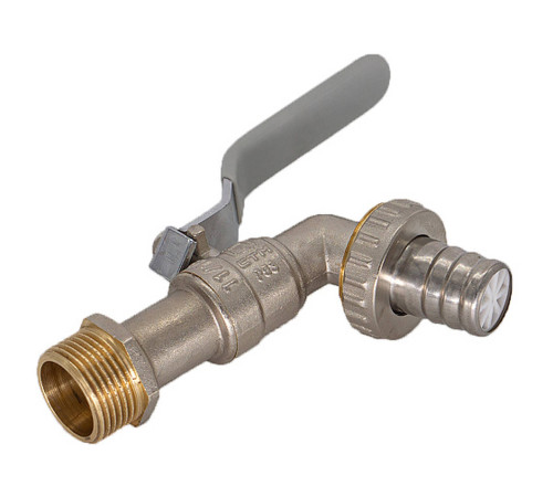 Кран шаровой CTM СТАНДАРТ 1/2 дюйма с накидной гайкой бабочка CWUNB012