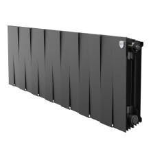 Радиатор биметаллический Royal Thermo PianoForte 300 Noir Sable 14 секций боковое подключение НС-1682353