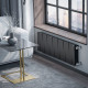 Радиатор биметаллический Royal Thermo PianoForte 300 Noir Sable 14 секций боковое подключение НС-1682353