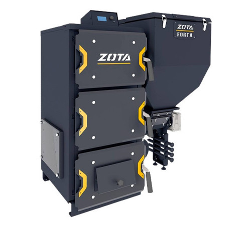 Котел угольный ZOTA Forta 12 кВт DM с автоматической подачей топлива (котел + бункер) НС-1629744
