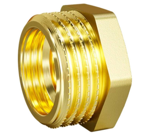 Футорка LD Pride DN15x10 (1/2x3/8) НР-ВР латунь никелированная 1558183
