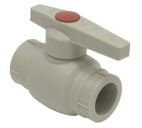 Кран шаровой TEBO PP-R 32 мм Стандарт серый 016063003