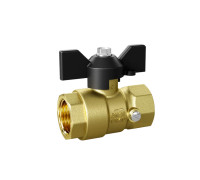 Кран шаровой латунный LD Pride 44.15.В-В.2М.Б Ду 15 Ру 40 бабочка 44.15.В-В.2М.Б