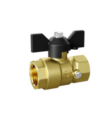 Кран шаровой латунный LD Pride 44.15.В-В.2М.Б Ду 15 Ру 40 бабочка 44.15.В-В.2М.Б