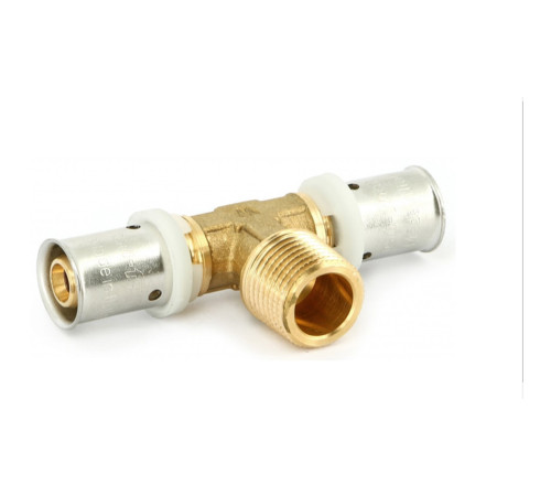 Тройник пресс Uni-Fitt с наружной резьбой 26х1/2х26 1513639