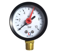 Термоманометр радиальный СТМ 10 бар 120 °C 1/4 TMRD10