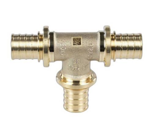 Тройник равнопроходный REHAU RAUTITAN MX 20-20-20 латунь 1649721