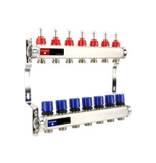 Коллекторная группа Varmega с расходомерами из нержавеющей стали 1 x 3/4 EK 7 контуров VM15107