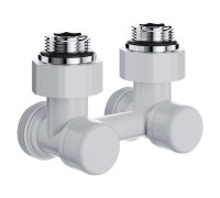 Узел нижнего подключения Royal Thermo Design угловой 1/2 x 3/4 EK белый RTE 07.00201