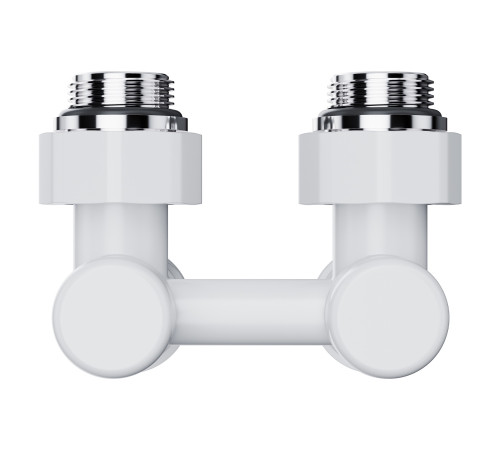 Узел нижнего подключения Royal Thermo Design угловой 1/2 x 3/4 EK белый RTE 07.00201