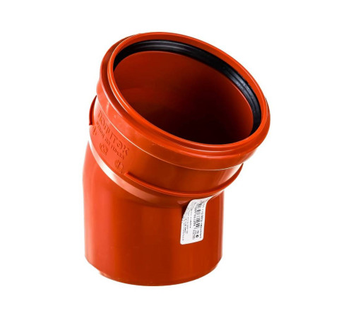 Отвод канализационный ПОЛИТЭК 110х30° наружная канализация 200001130