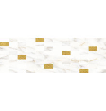 Декор Laparet Aragon мозаичный белый золото 20х60 см MM60157