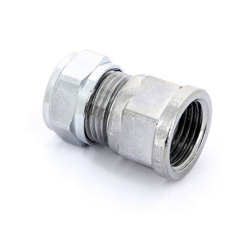 Муфта обжимная хромированная Tiemme 15x1/2 ВР 1130048