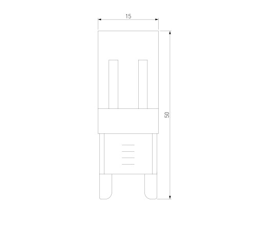 Светодиодная лампа JCD 5W 220V 4200К G9 BLG909