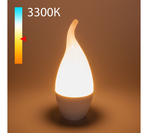 Светодиодная лампа quotСвеча на ветруquot CA37 6W 3300K E14 BLE1434