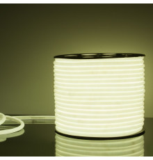 Светодиодный гибкий неон 220 В 9.6 Вт/м 144 Led/м 2835 IP67, круглый холодный белый 6500К, 50 м Гибкий неон 220V 9,6W 144Led 2835 IP67 круглый холодный белый, 50 м