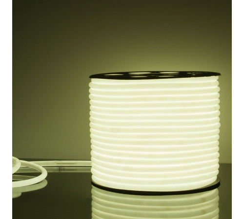 Светодиодный гибкий неон 220 В 9.6 Вт/м 144 Led/м 2835 IP67, круглый холодный белый 6500К, 50 м Гибкий неон 220V 9,6W 144Led 2835 IP67 круглый холодный белый, 50 м