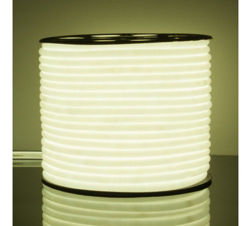 Светодиодный гибкий неон 220 В 9.6 Вт/м 144 Led/м 2835 IP67, круглый холодный белый 6500К, 50 м Гибкий неон 220V 9,6W 144Led 2835 IP67 круглый холодный белый, 50 м