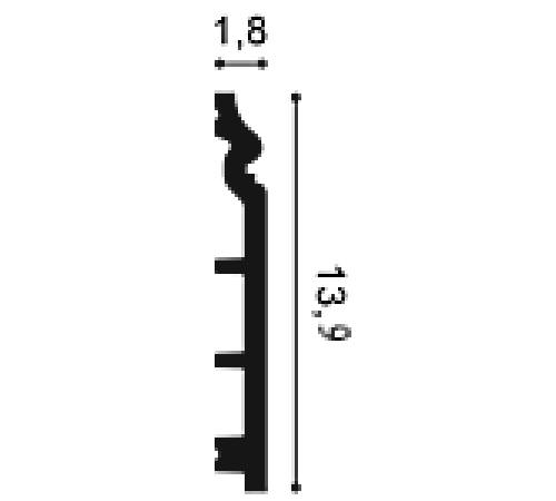 Плинтус Orac Decor CONTOUR гибкий SX118F
