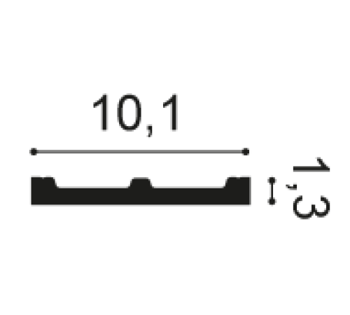 Карниз потолочный гибкий Orac Decor SQUARE SX163F