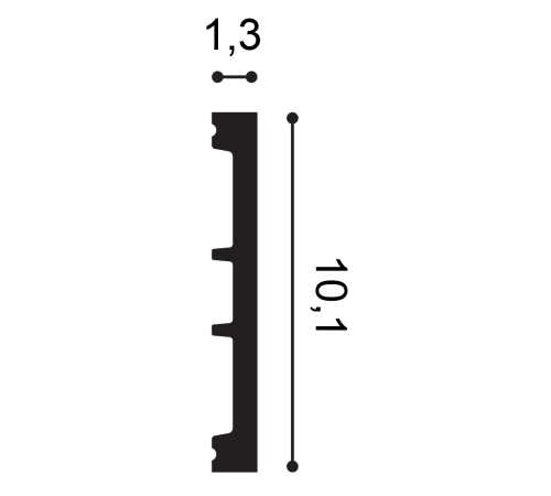 Карниз потолочный гибкий Orac Decor SQUARE SX163F