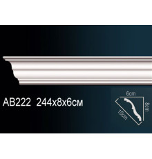 Карниз потолочный Perfect AB222 полиуретановый AB222