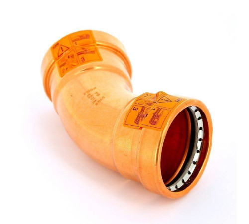 Угольник пресс 45° Viega Profipress XL 64 мм медь 577766