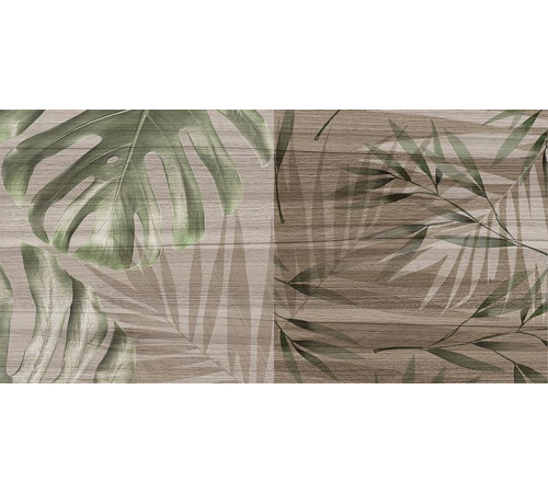 Плитка настенная Laparet Organic табачный узор 20х40 см 08-01-17-2454