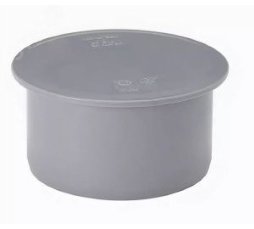 Заглушка канализационная Uponor 110 мм серая 1053736