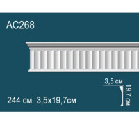 Молдинг для стен Perfect AC268 из полиуретана 2000х40х18 мм AC268