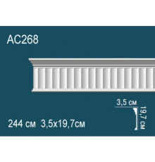 Молдинг для стен Perfect AC268 из полиуретана 2000х40х18 мм AC268