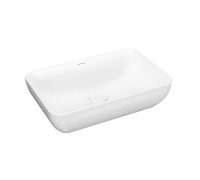 Раковина накладная Kerama Marazzi PLAZA 55 белая глянцевая PLR.wb.55