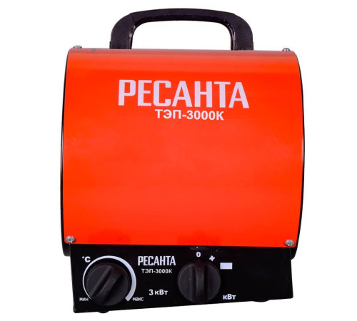 Тепловая пушка электрическая Ресанта ТЭП-3000К круглая 3 кВт Н8880